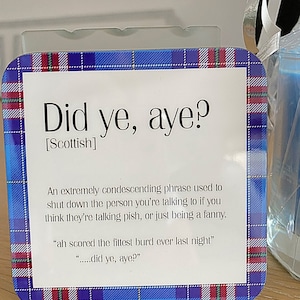 Scottish Insults Coaster