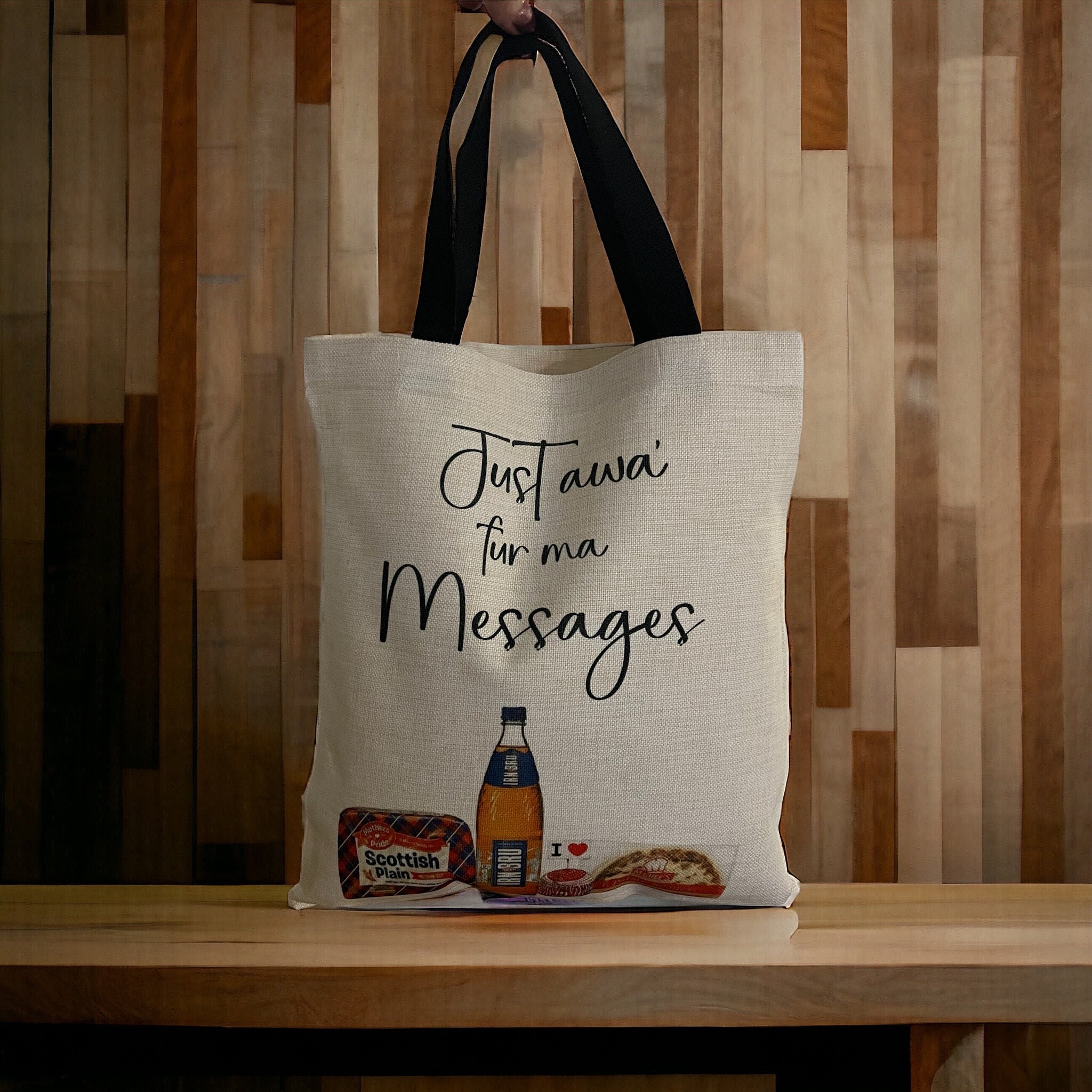 Message tote bag sale