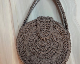 Mini Circle Handbag, Crocheted Handbag, Dice Holder, Small Purse for Earbuds, Coquette Aesthetics, Unique Gifts, Cute Accessories