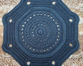 DIY Crochet Placemat, Decorative Crochet Placemat Pattern, Placemat for Dining Room, Easy DIY Placemat, Unique Home Decor, Crochet Placemat