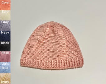 0-3 Months Beanie, Handmade Crocheted Winter and Fall Accessories for Infants
