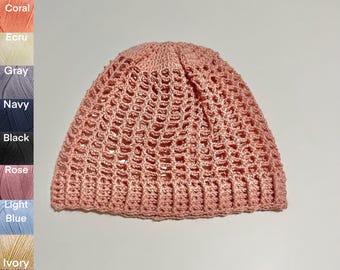 0-3 Months Spring/Summer Beanie, Handmade Crocheted Accessories for Infants