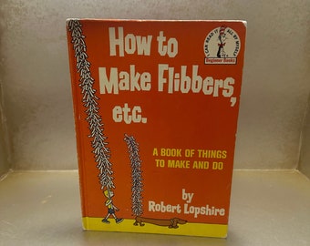 How To Make Flibbers, etc. , Dr Seuss, Dr. Seuss Book, Vintage Book, Children's Book, Educational Books, Story Books, Hardback Book