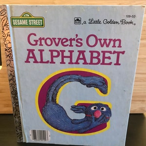 Grover&#39;s own Alphabet, Little Golden Book, Nr.109-50, Vintage, Kinderbuch, Sesamstraße, 1978