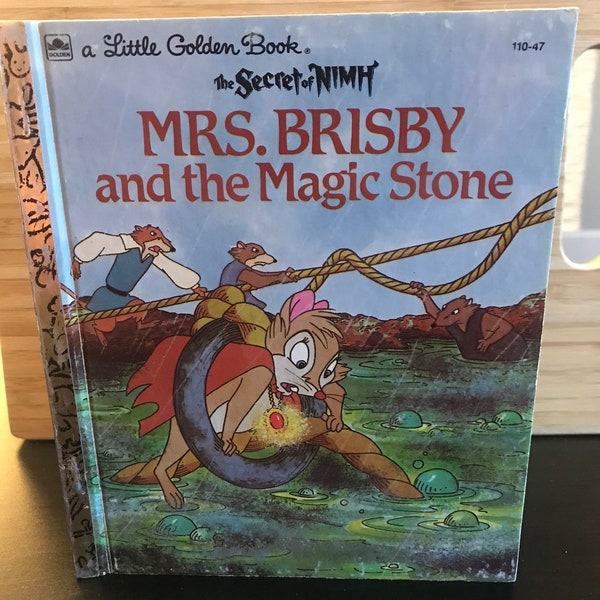 Mrs. Brisby and the Magic Stone, Little Golden Book, No.110-47, Vintage, Children's Book, 1982