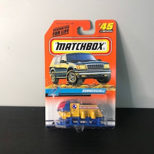 Matchbox, 1998, #45, Submersible, Mattel, Mattel Wheels, Original Packaging, Vintage, Vehicle, Collectible