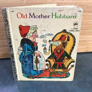 Old Mother Hubbard, Little Golden Book, No.591, Vintage, Children&#39;s Book, 1972