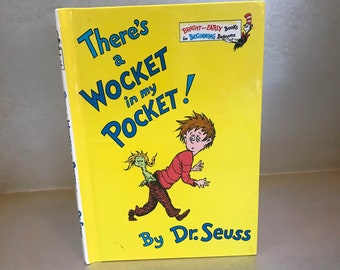 There's A Wocket In My Pocket, Dr. Seuss, livre Dr. Seuss, vintage, livre vintage, livre pour enfants, livres d'histoires, livres reliés, livres