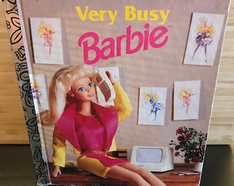 Barbie Muito Ocupada, Pequeno Livro Dourado, No.107-90, Vintage, Livro Infantil, 1993