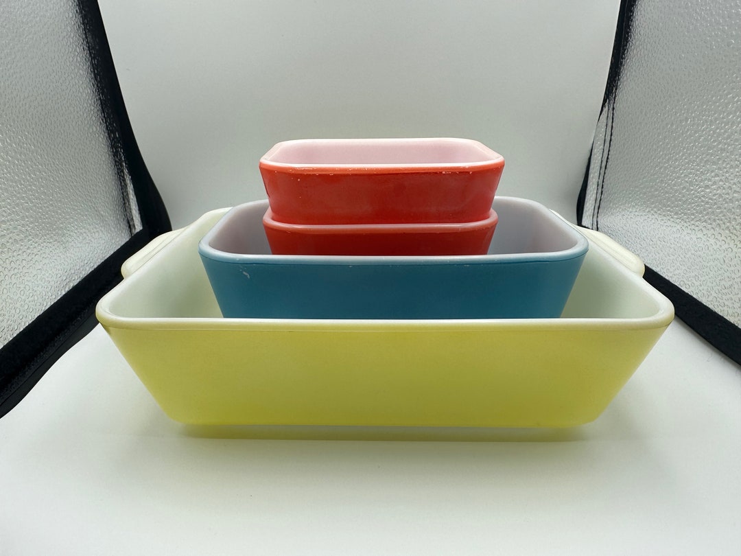 Pyrex Fridge Dishes, 501-B, 502-B, 503-B, Pyrex, Glass Dish, Vintage ...