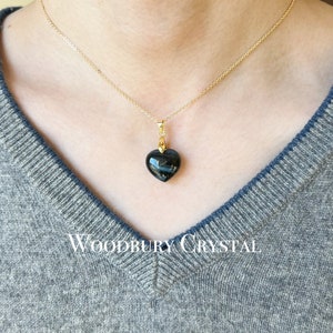 Genuine blue tigers eye necklace|AAA natural blue tigers heart necklace |Solid Gold |Rose gold |Sterling Silver|14k Gold filled chain