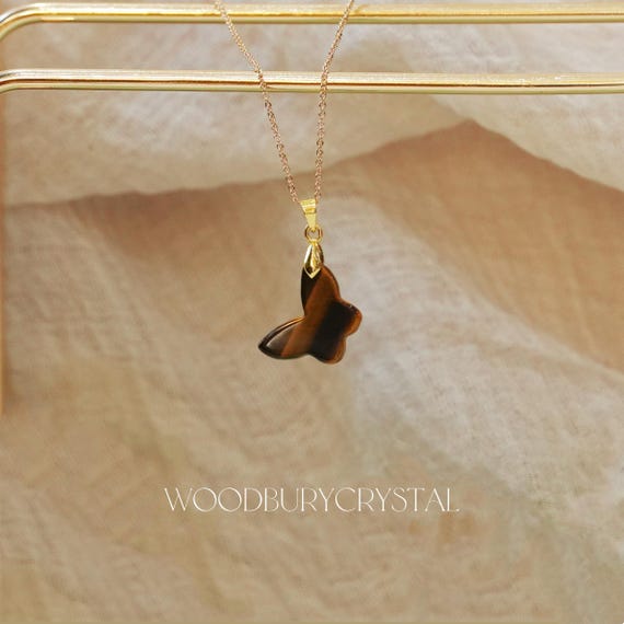 Collana donna con ciondolo pendente farfalla in autentica ametista