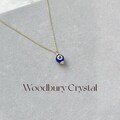 Dainty evil eyes charm necklace | Turkish Evil eye pendant | 14k gold filled chain | 925 Sterling silver |Gift for best friend |Minimalist