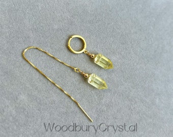 Natural Citrine Earrings |Dainty Earrings |Healing Crystal Earrings|Sterling Silver Earrings| Wedding Earrings