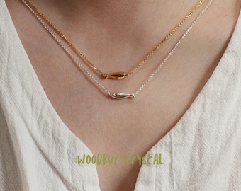 Fish Chocker Holiday Necklace| Gold Necklace| Silver Necklace| Sea Coastal Theme Jewelry| 14K gold filled chain| 925 Silver chain