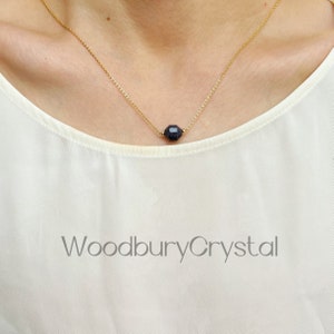 Dainty blue Sandstone necklace|Bright star sandstone necklace |18k solid gold|sterling Silver necklace |14k gold filled necklace