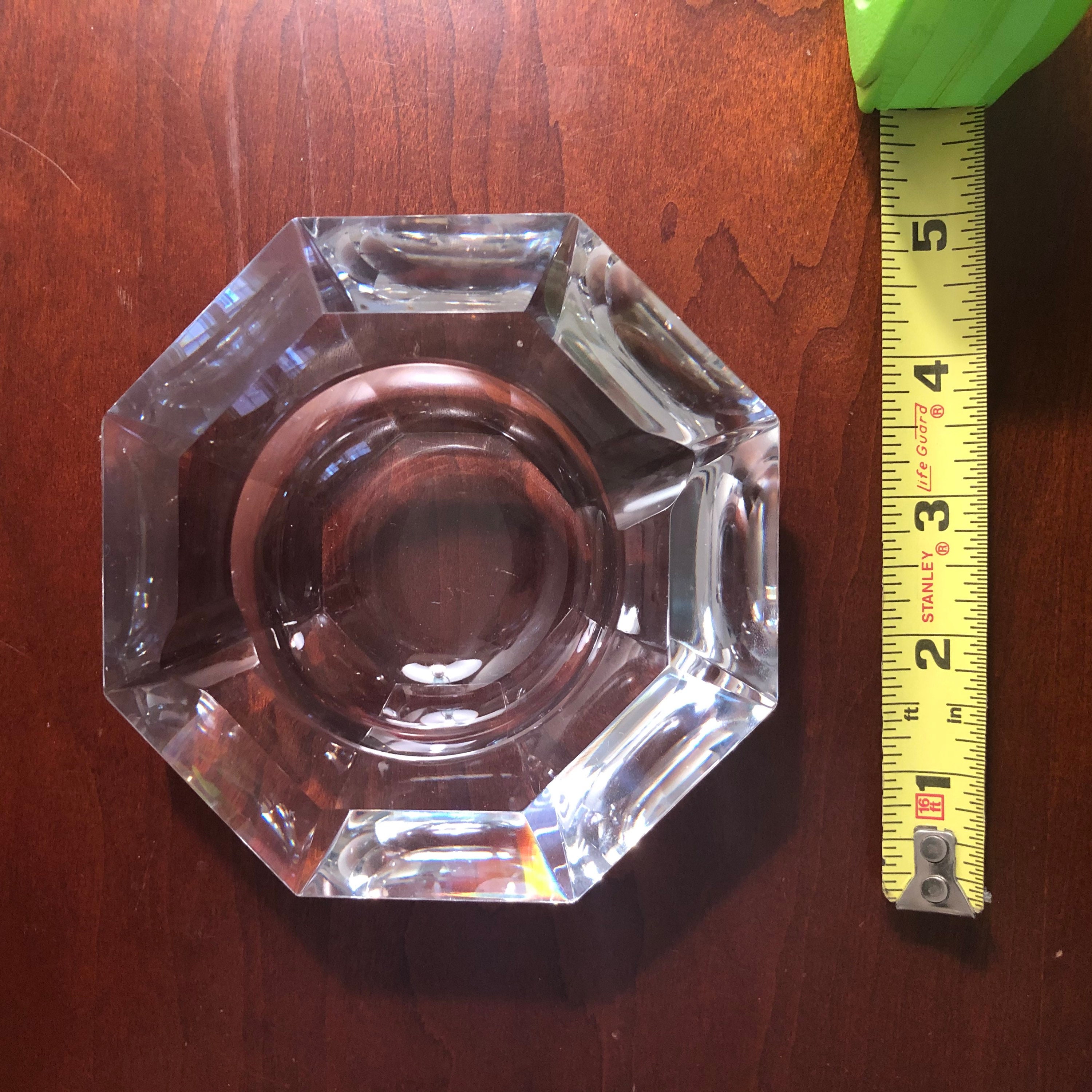 Vintage Crystal Ashtray Etsy