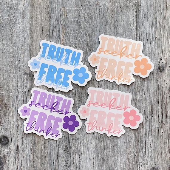 Truth Seeker Free Thinker Sticker / Conservative Sticker / Republican Sticker / American / Patriotic Decal / Vinyl Sticker / Waterproof
