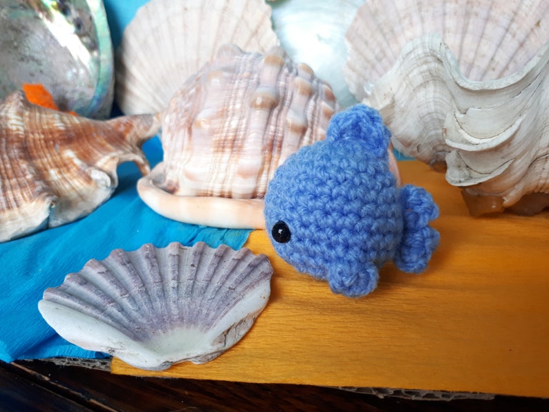 Little Tiny Cute Crochet Fish Stuffies Keychain Gift Kawaii | Etsy UK