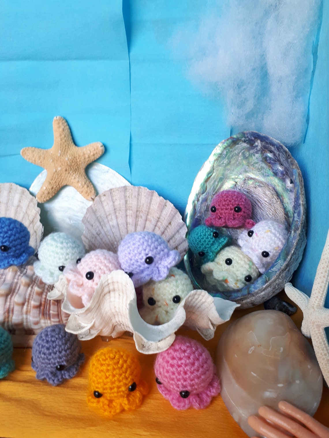 Little Tiny Cute Crochet Octopus Stuffies Keychain Gift Kawaii | Etsy