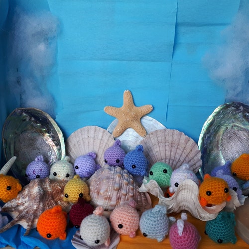 Little Tiny Cute Crochet Fish Stuffies Keychain Gift Kawaii - Etsy UK