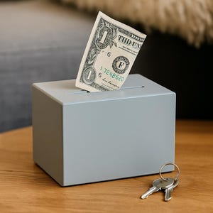Customizable Ballot Box: Donation, Tips, Suggestion Box with Keys