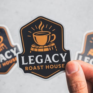 Custom Vinyl Stickers: Waterproof Personalized Logo Decals, 3x3&quot; Max