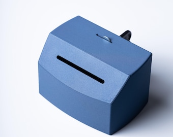 Customizable Donation Box with Keys: Modern Charity Collection - Tips - ballout - money box