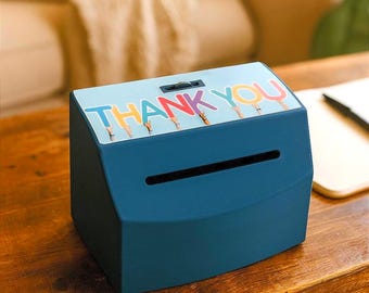 Customizable Tip Box with Keys: Modern Charity Collection - Donation - ballout - money box
