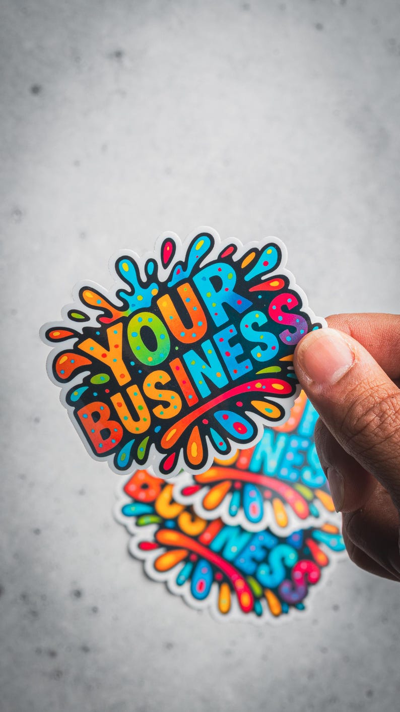 Custom Die Cut Vinyl Stickers: Waterproof Logo Decals - Etsy