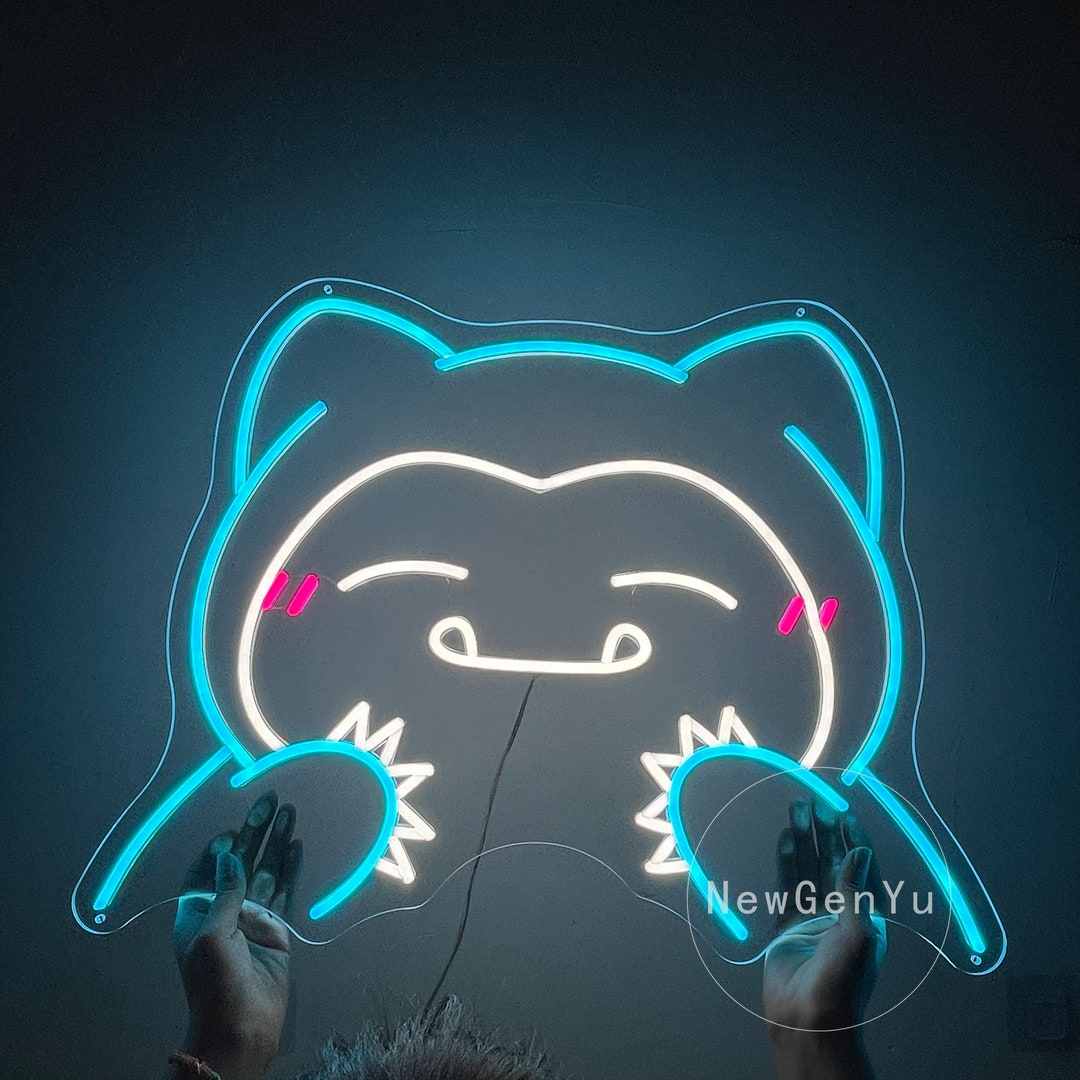 Custom Snorlax Anime Cute Led Neon Light Neon Sign Indoor Wall - Etsy UK