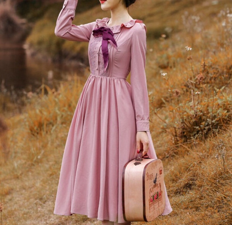 DRESS MARJORIE Victorian French Cottagecore Retro Romantic Etsy