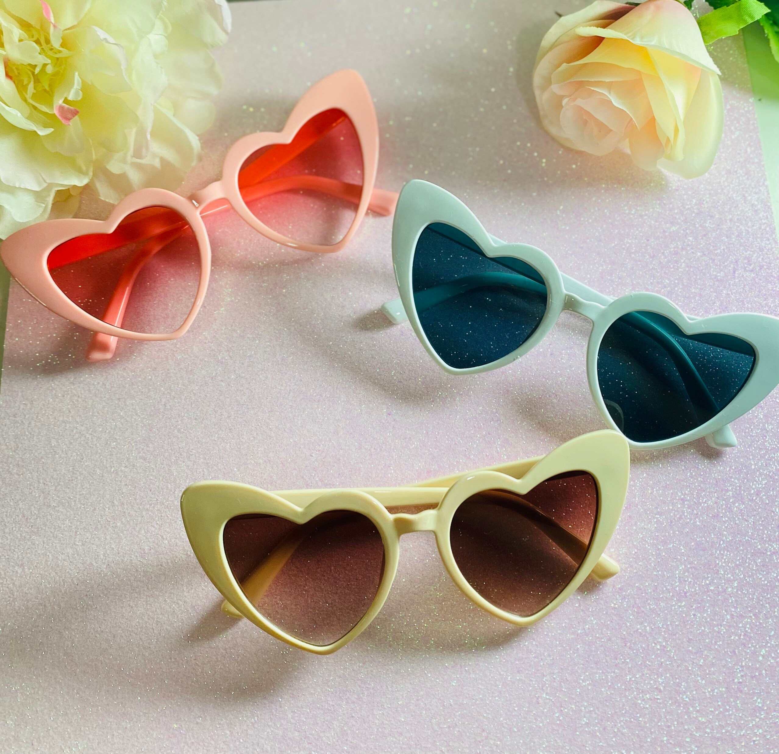 Bride Heart Sunglasses Babe Heart Sunglasses Bachelorette | Etsy