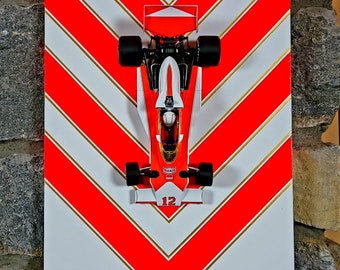 McLaren Ford M23 F1 Diecast Modelo: J.Mass 1976, Montagem de Parede Pintada à Mão