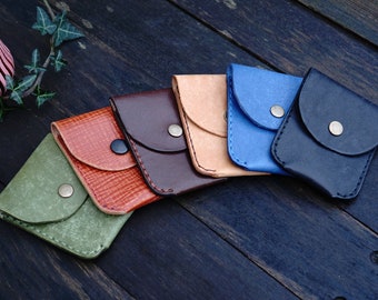 Handmade Leather Coin Purses, leather Coin Pouch, Leather Coin Holder, Coin Bag, Small Purse, Personalized