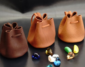 handmade leather pouch