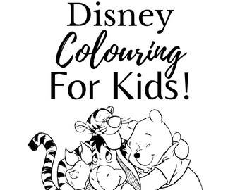 Download Disney Coloring Book Etsy