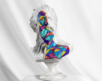 Escultura de estatua de Poseidón de gran tamaño, estatua griega, decoración del hogar, esculturas hechas a mano