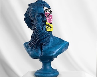 Escultura de estatua de Poseidón de gran tamaño, estatua griega, decoración del hogar, esculturas hechas a mano