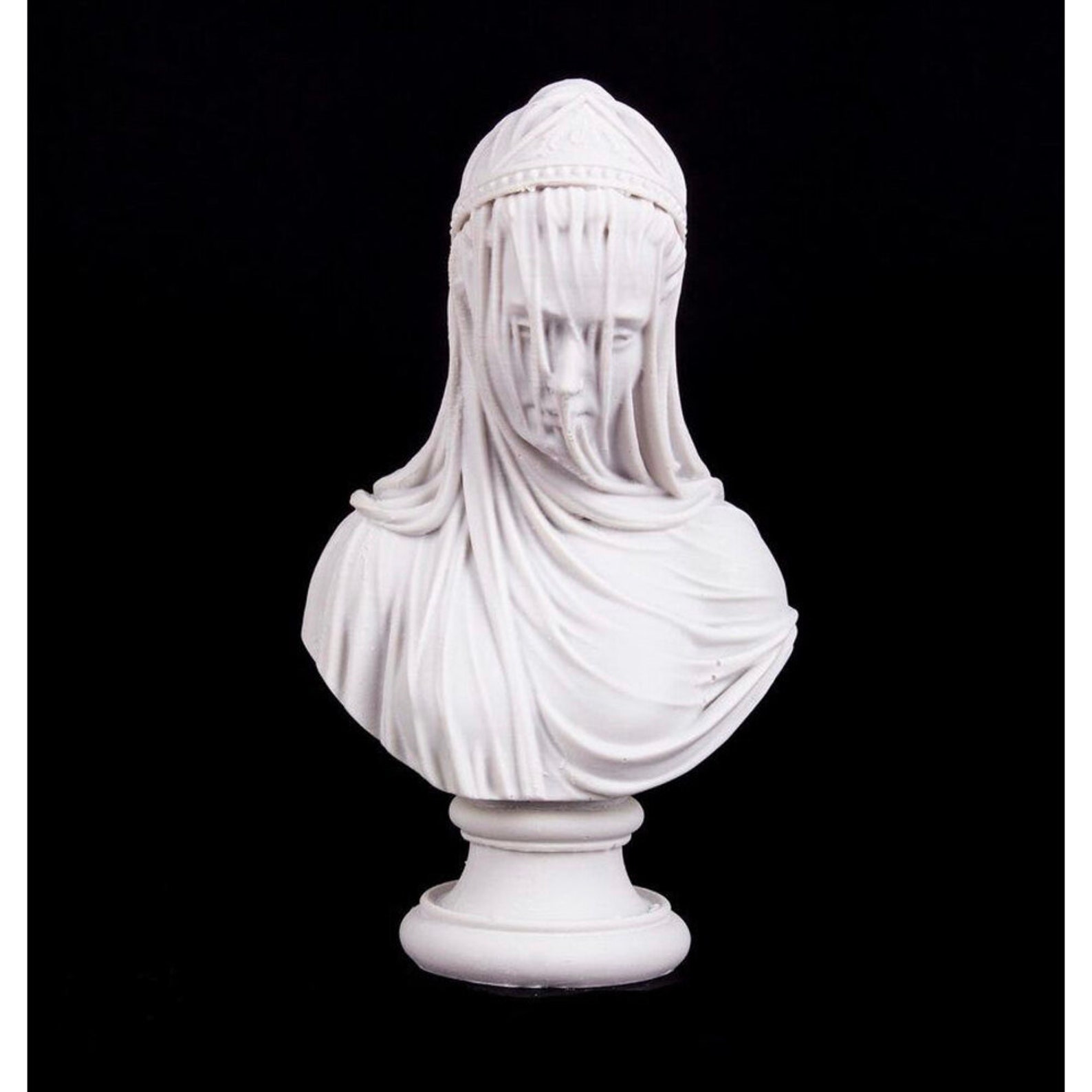 Veiled Virgin Mary Veiled Virgin Mini Bust Veiled Lady Etsy