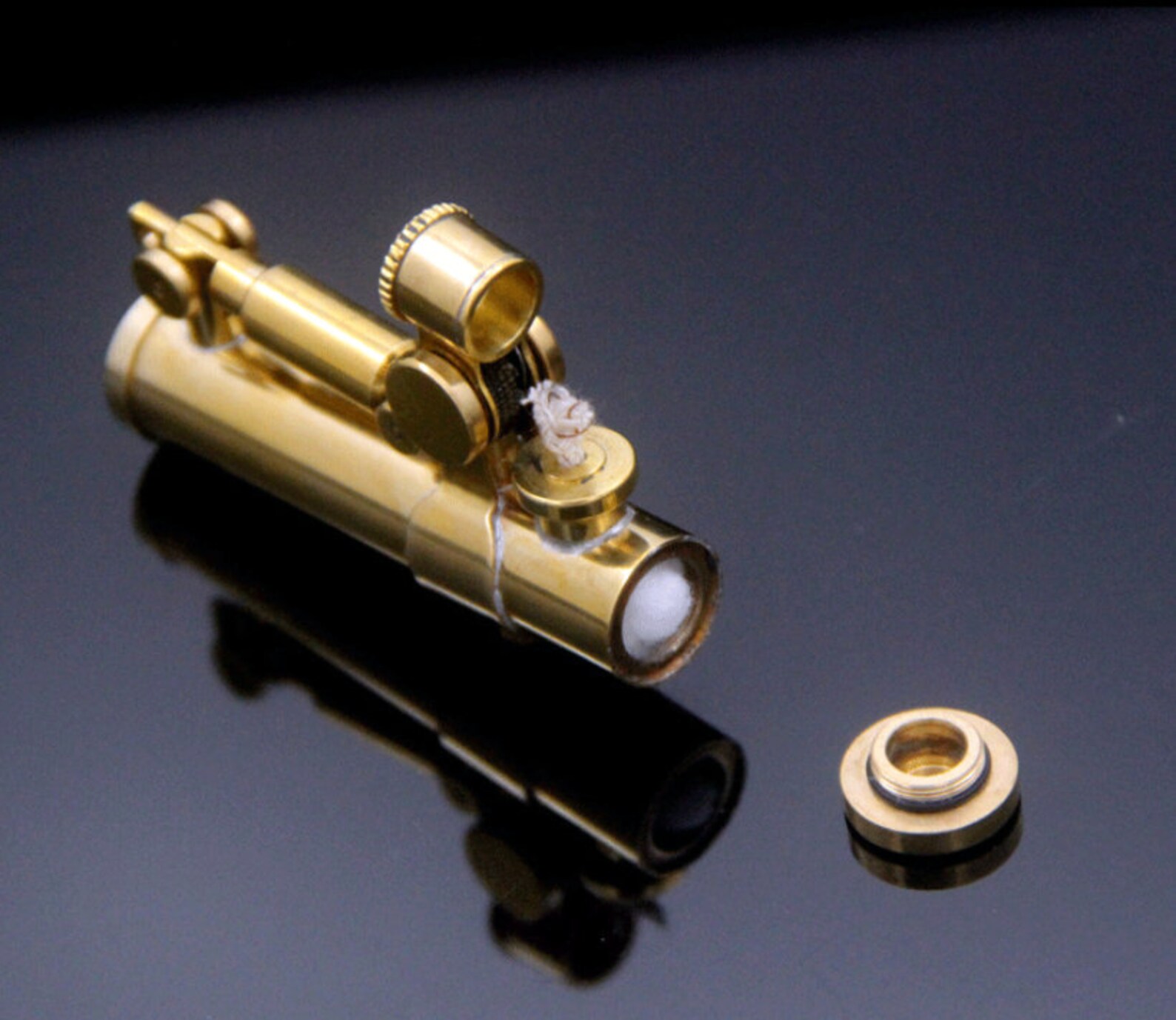 Oldfashioned Brass Kerosene Lighter Nostalgic Collection Oil Etsy