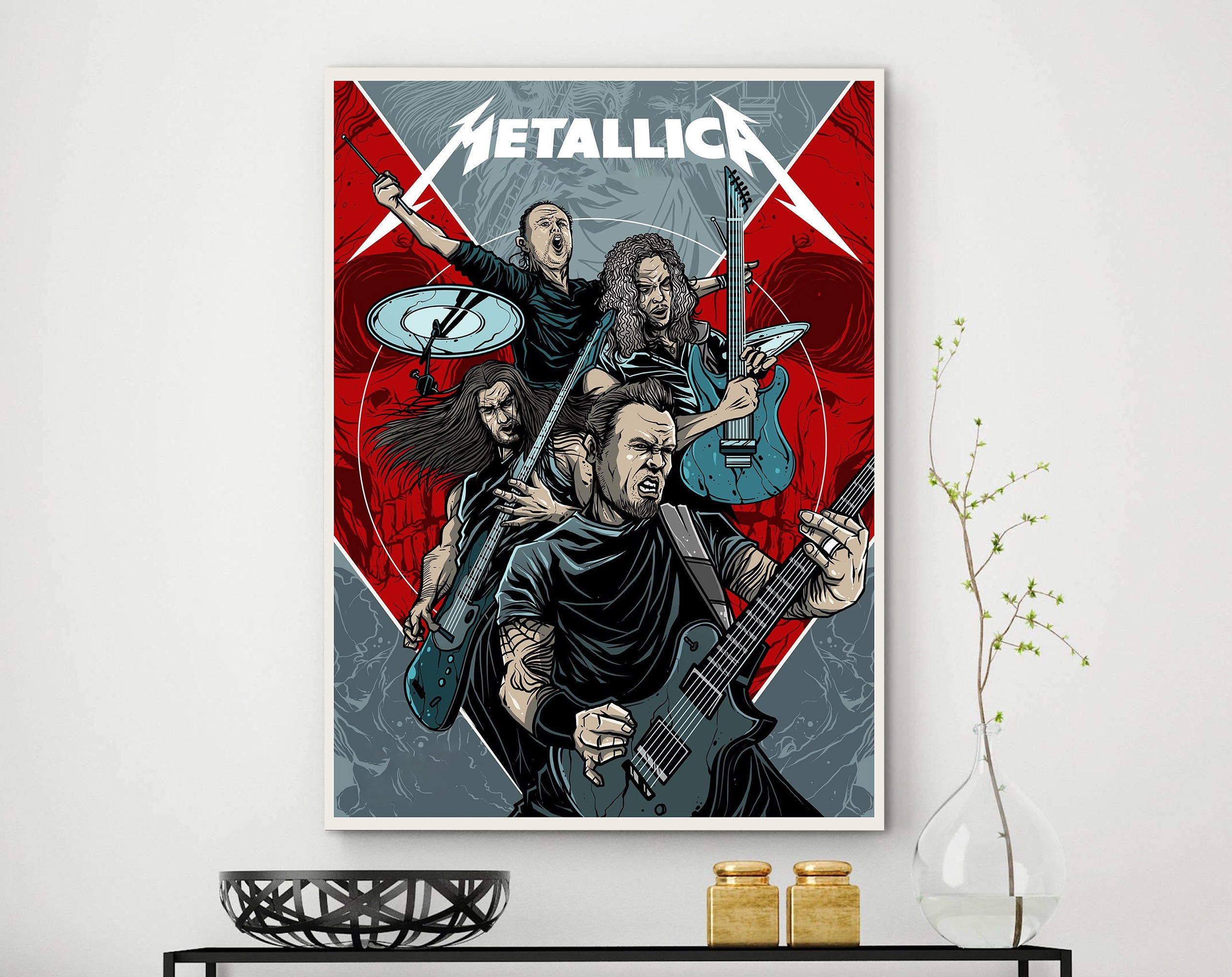 Metallica Custom Canvas Heavy Metal ungerahmt Leinwand Rock | Etsy