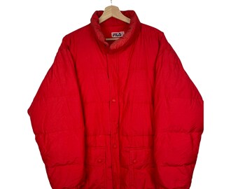 Fila Puffer Jacket - Etsy