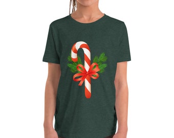Candy Cane Youth Short Sleeve T-Shirt