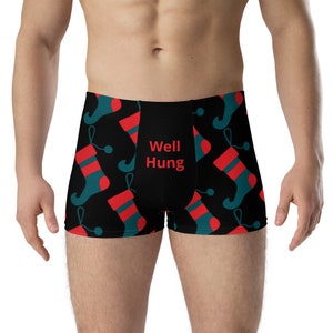 Well Hung Christmas Boxer Briefs