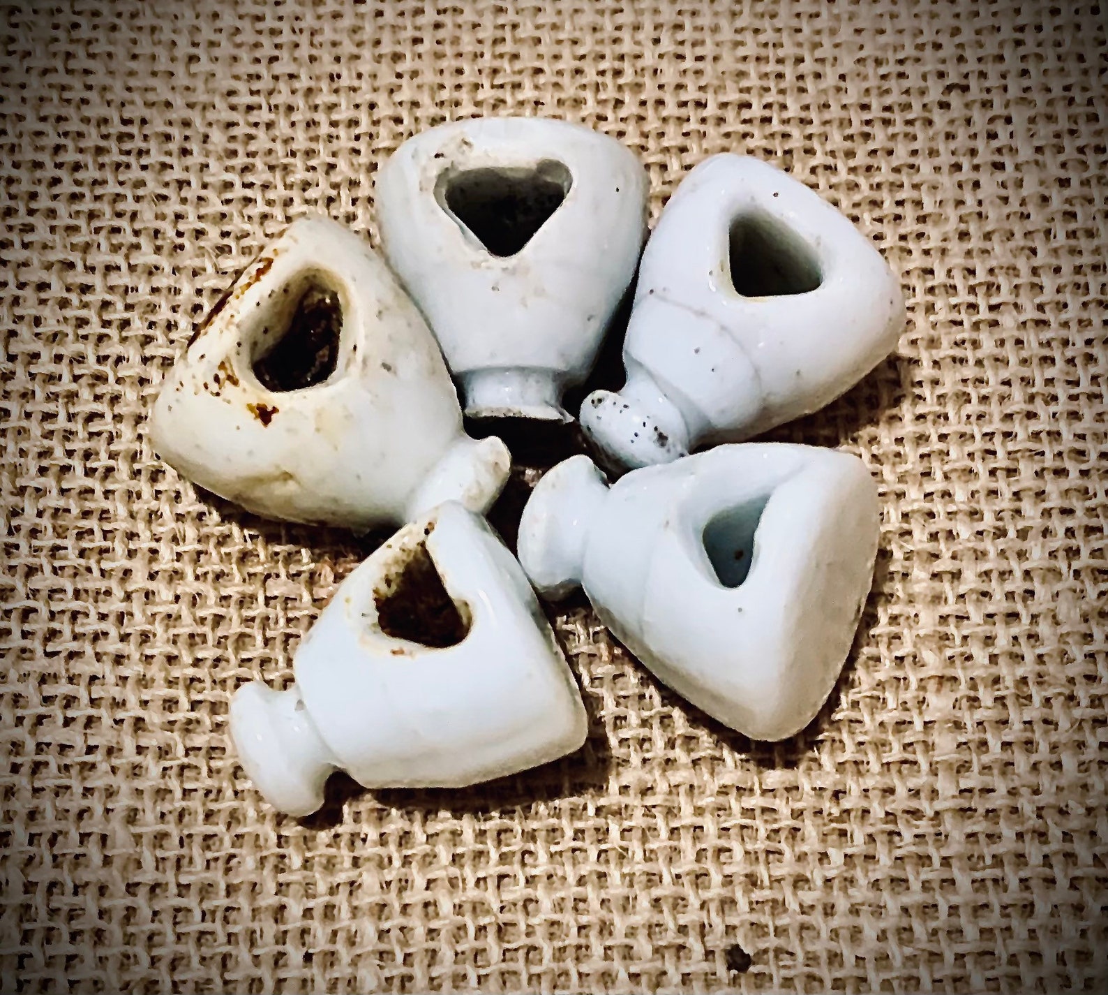 Antique Ceramic bisque Bottle Stoppers Lot of 2 Etsy