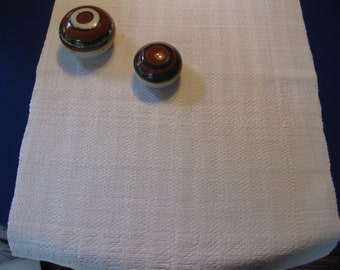 2 Farmer's Linen Towels Table Runner Double Sets Vintage