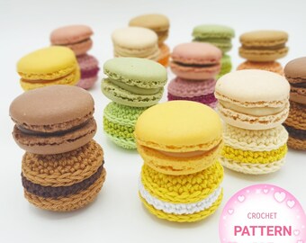 2 Sizes The Perfekt French Macarons Crochet PATTERN PDF