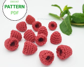 The Perfect RASPBERRY Amigurumi Fruit Crochet PATTERN PDF