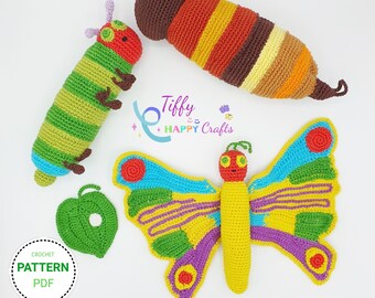 Caterpillar Life Cycle Play Set | Amigurumi Crochet Pattern PDF